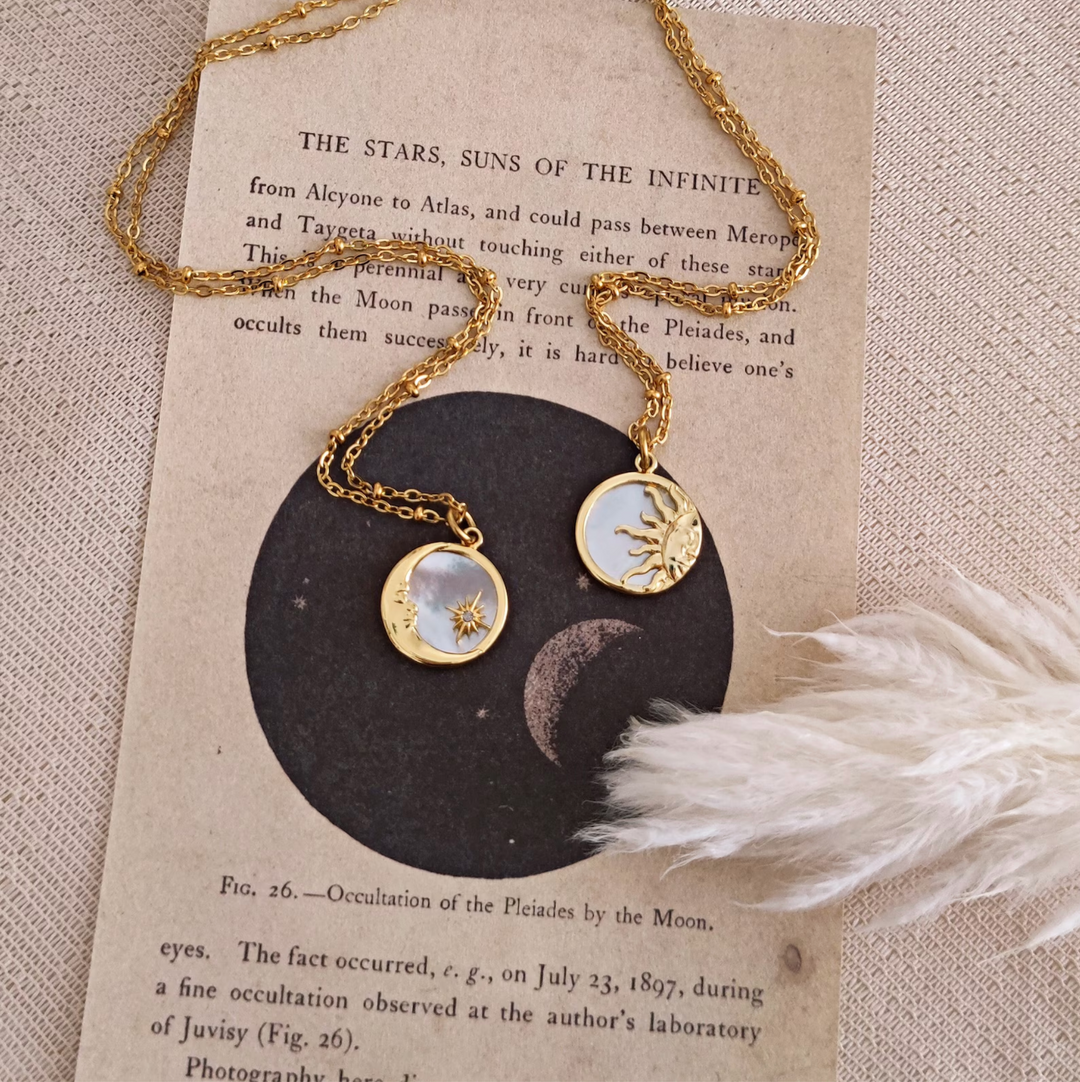 Mond & Sonne Freundschafts-Halsketten